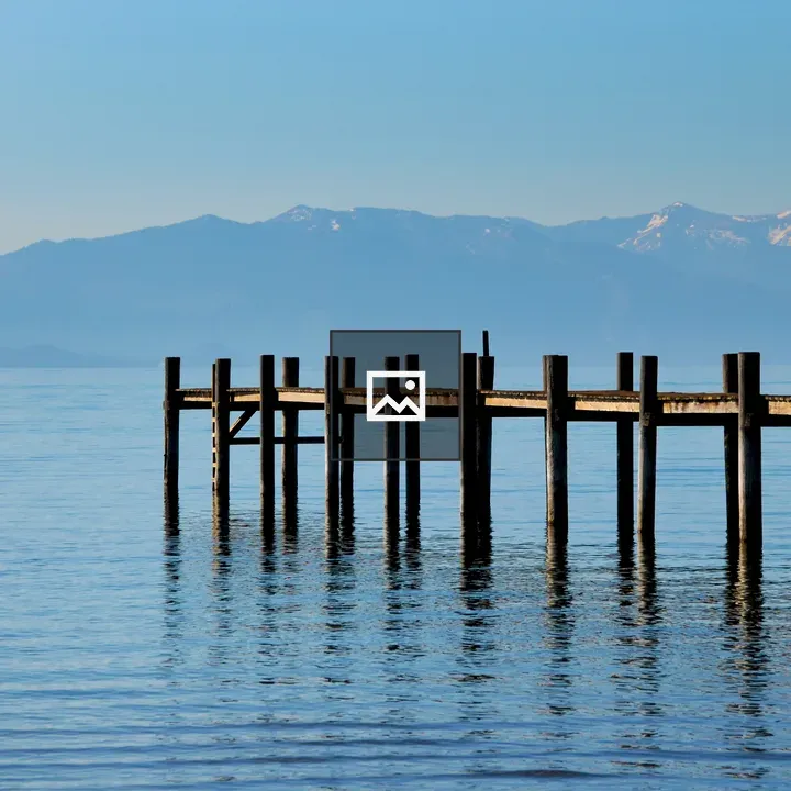 Wood Pier on Lake Tahoe North Shore
