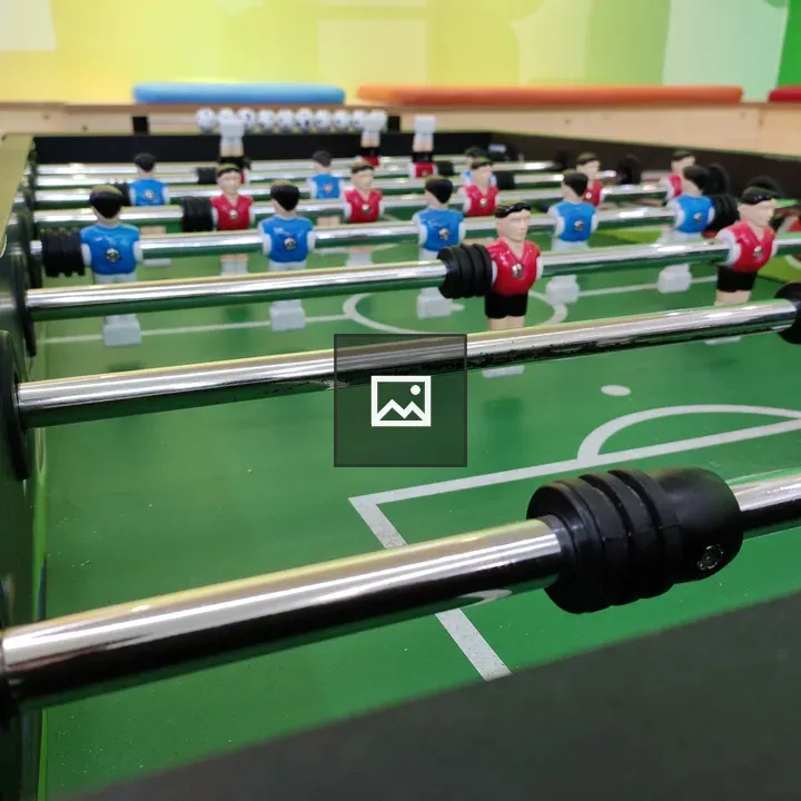 Foosball table edge view