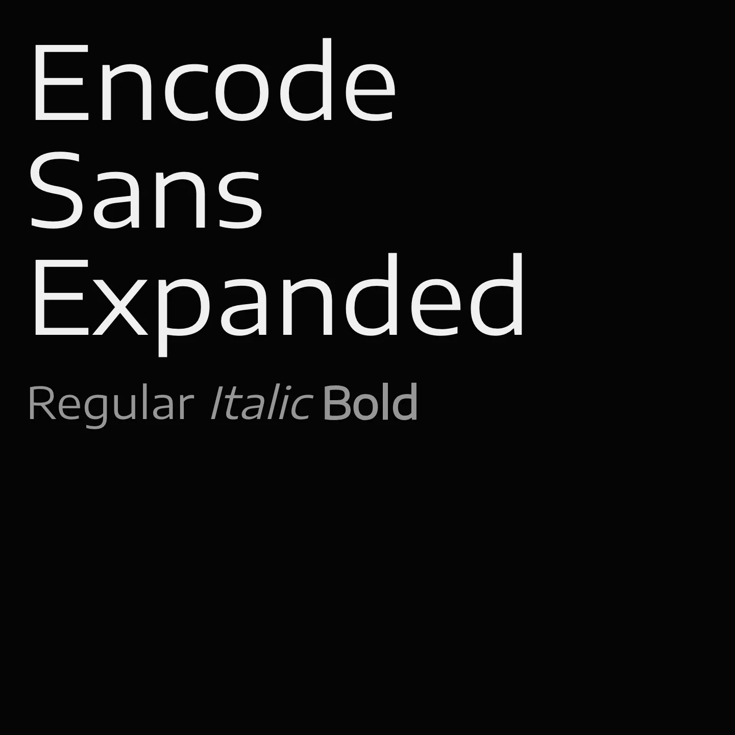 Encode Sans Expanded
