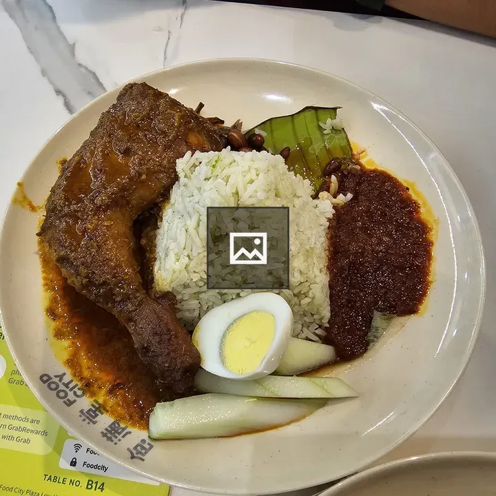 Plate of Malaysian Meal