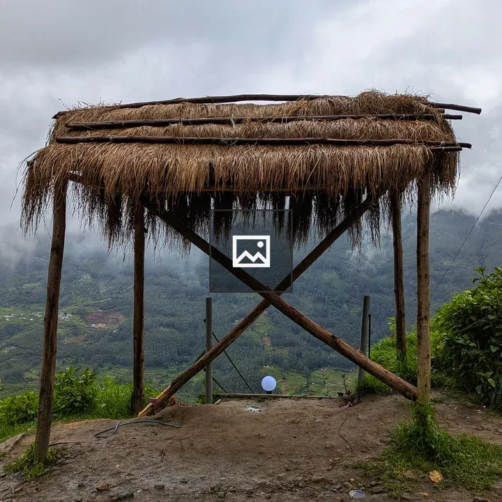 Thatched Hut on Wooden Poles