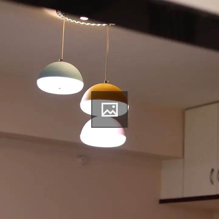 Three Modern Pendant Lights