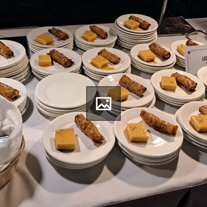Leche Flan and Spring Roll Desserts