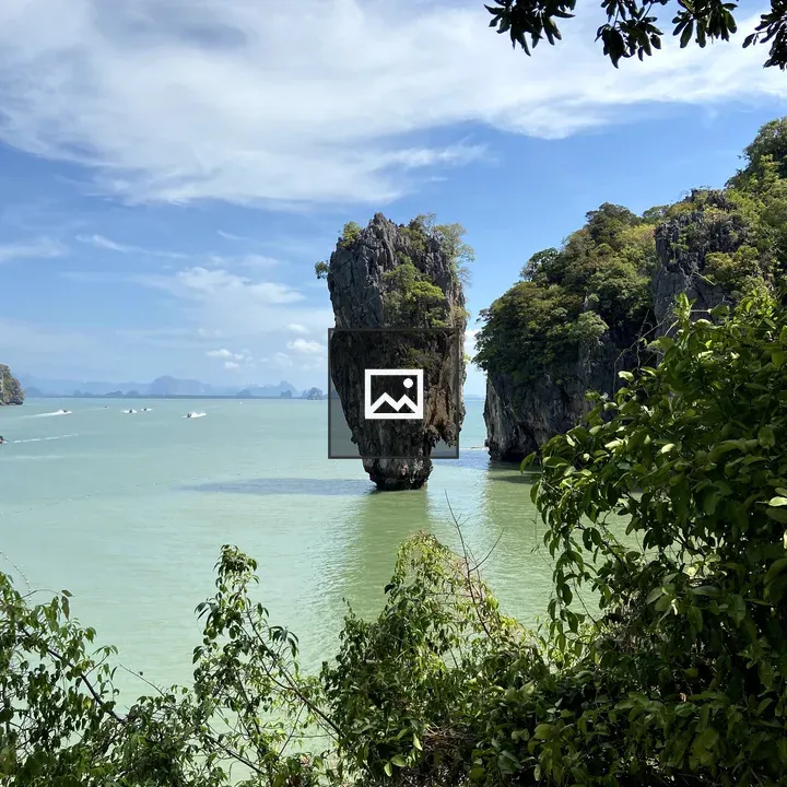 Tall limestone rock formation