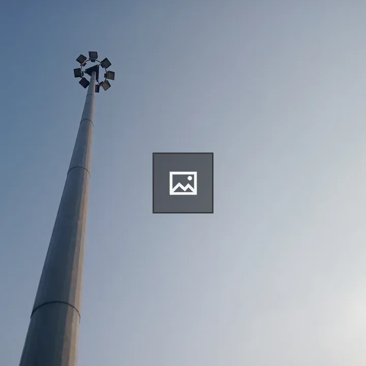 Lights on a Demak mosque pole