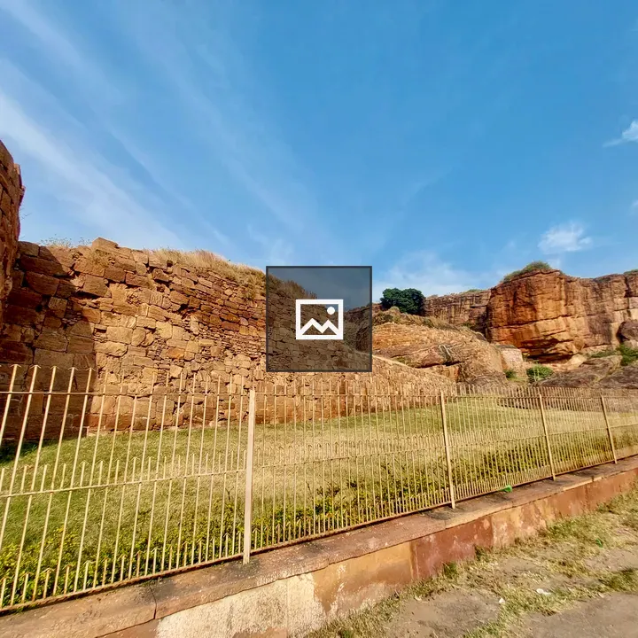 Stone fort walls of Badami