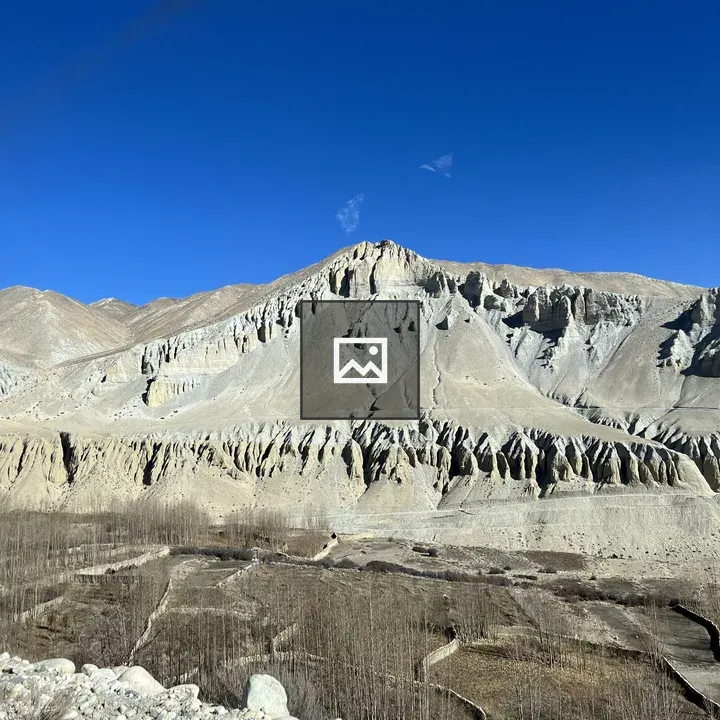 A rugged Mustang landscape