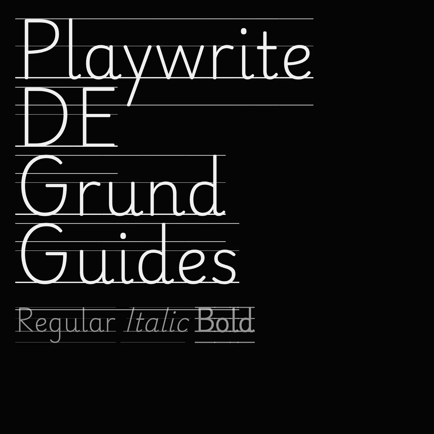 Playwrite DE Grund Guides