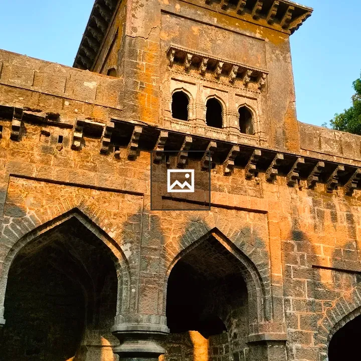 Inside view of Tin Darwaja at Panhalgad