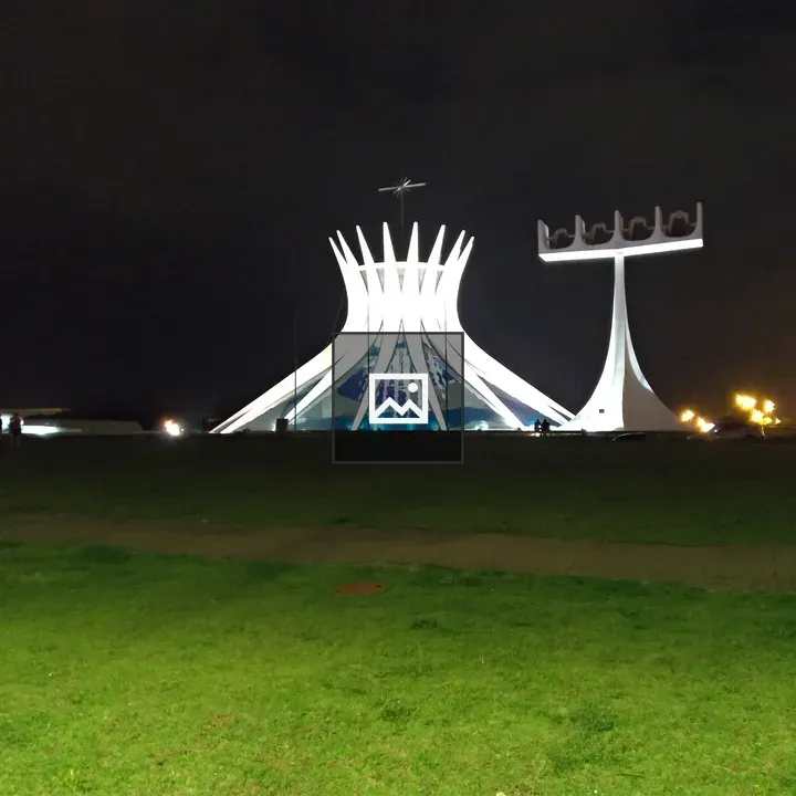 Metropolitan Cathedral of Brasília at Night