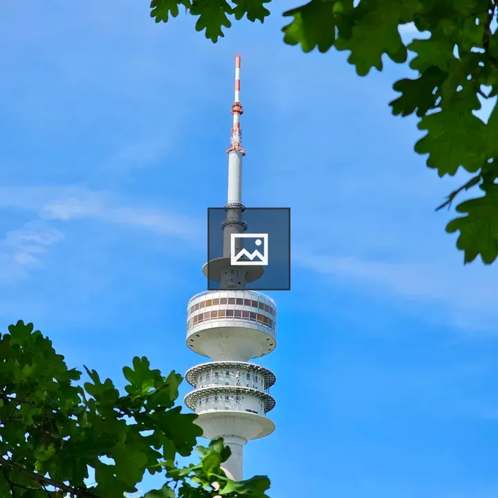 Olympic Tower with Green Foliage