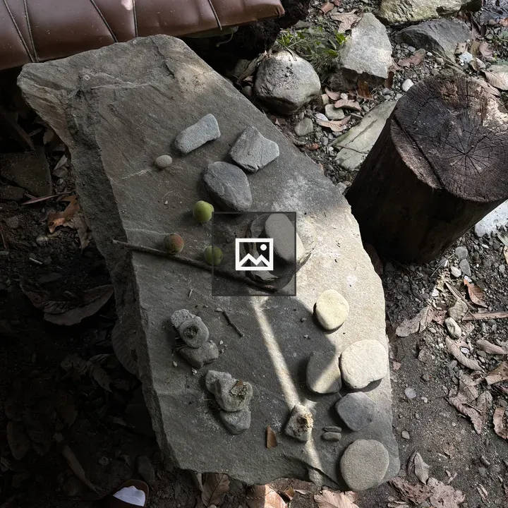 Rocks and Apples on Stone