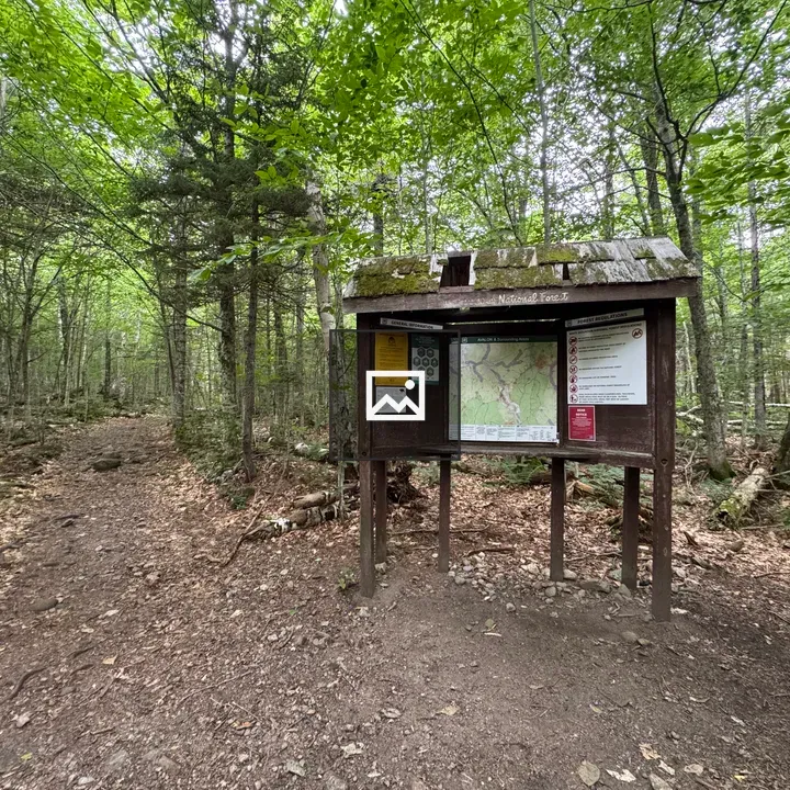 Trailhead kiosk at Mount Willard