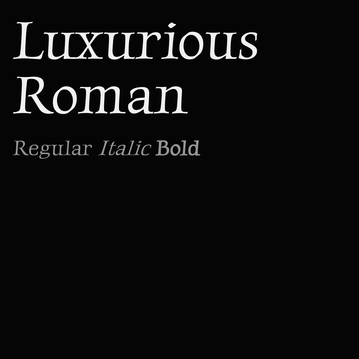 Luxurious Roman