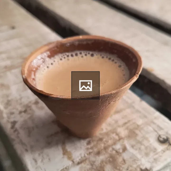 Traditional clay tea cup
