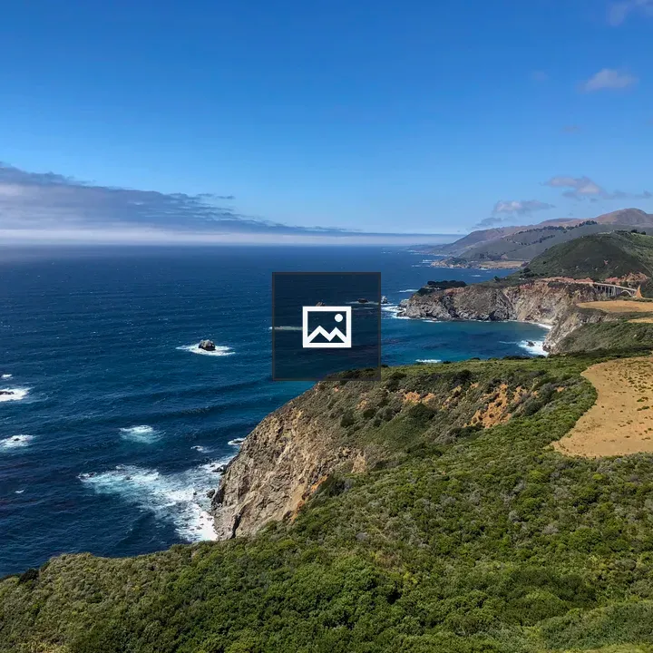 Pacific Ocean coastline in California
