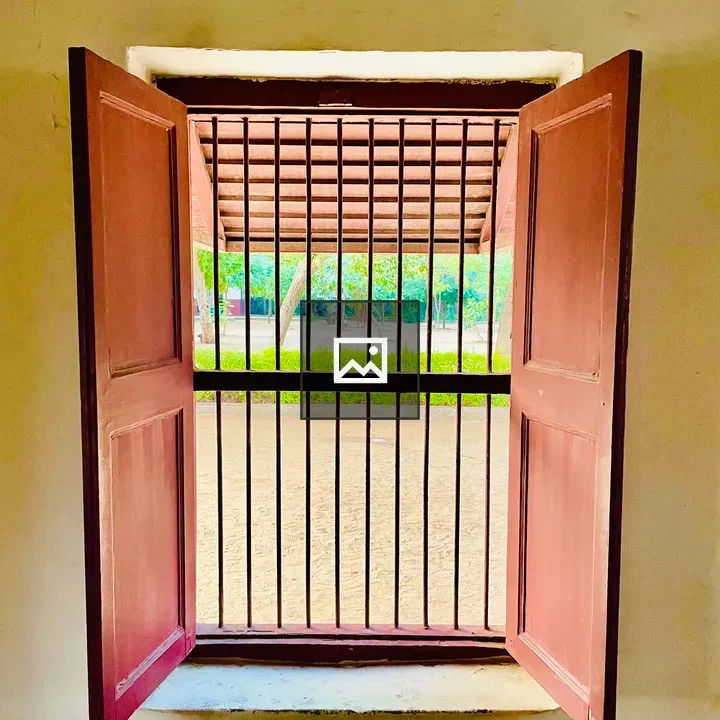Traditional wooden window Sabarmati Ashram