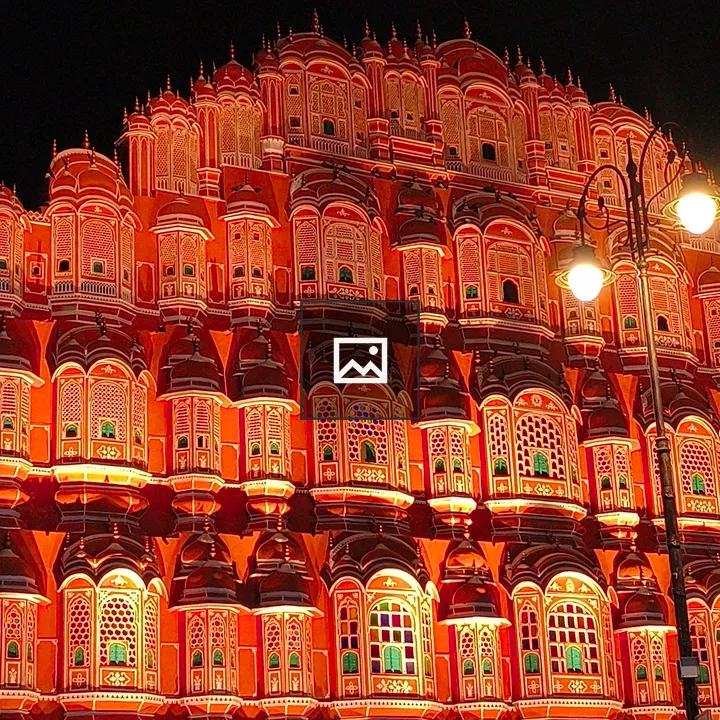 Night View of Hawamahal Jaipur