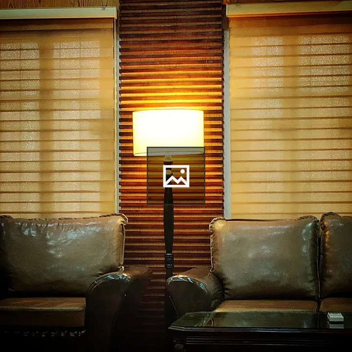 Lamp light in a room