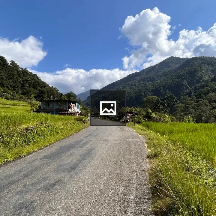 Winding Road Through Rural Landscape