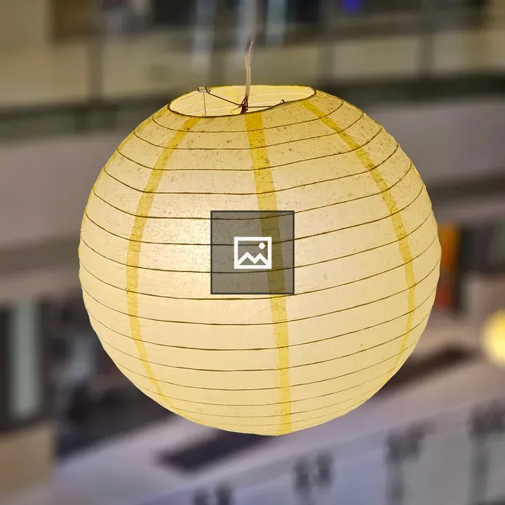 Paper lantern indoors