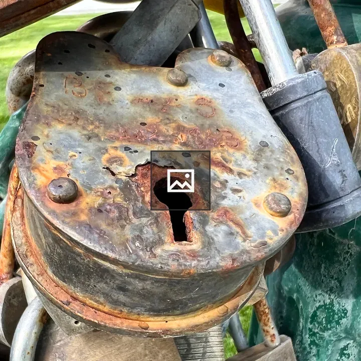 Old Rusty Security Lock