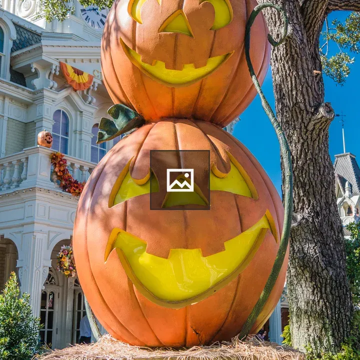 Halloween pumpkins at Disney World