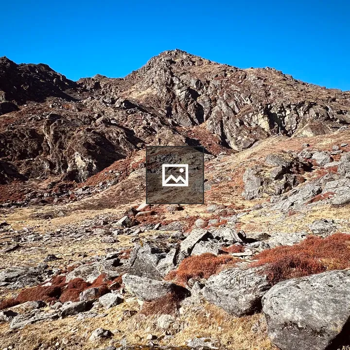 Rocky Terrain under Blue Sky
