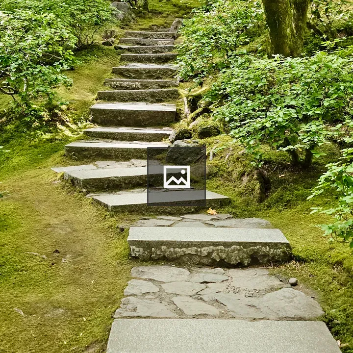 Gently Rising Stone Steps