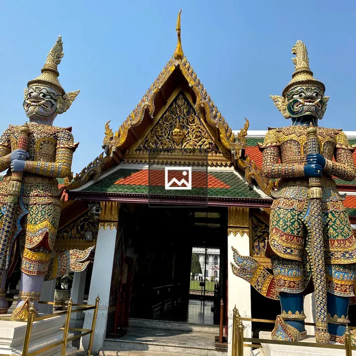 Entrance gate of a temple in Bangkok