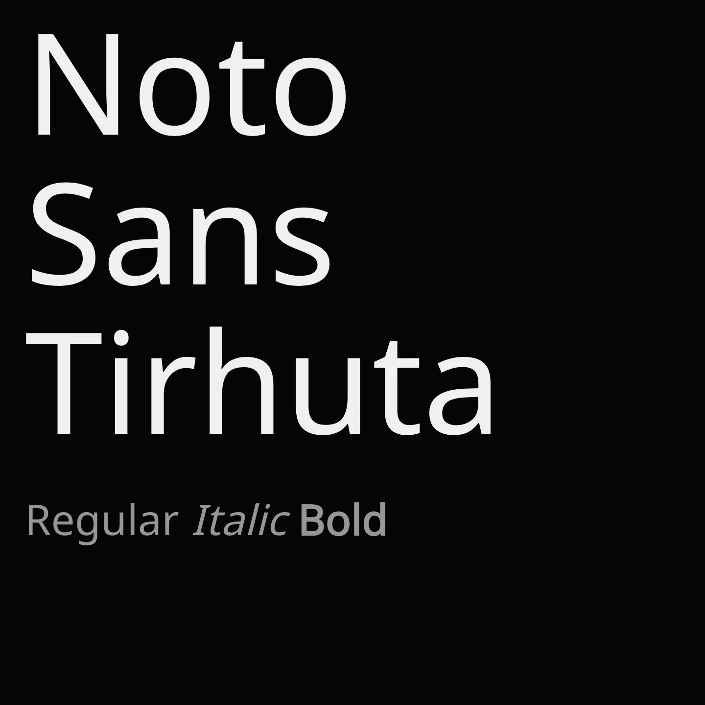 Noto Sans Tirhuta
