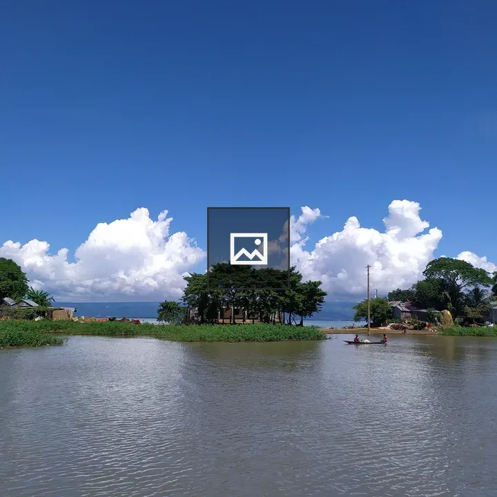 Serene landscape with water and sky