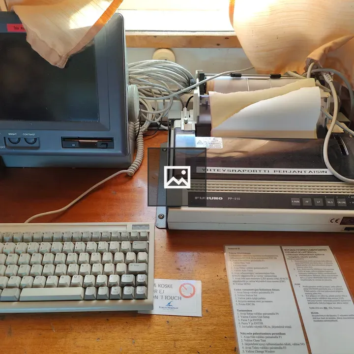 Vintage ship comms setup