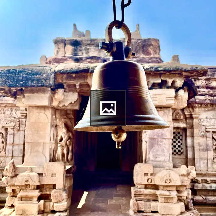 Ancient suspended brass bell