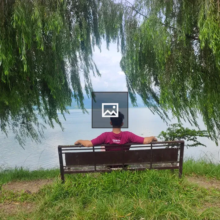 Man by Fewa Lake Pokhara