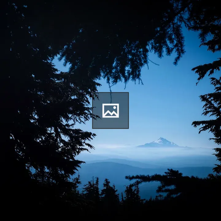 Mountain in Blue Sky Landscape