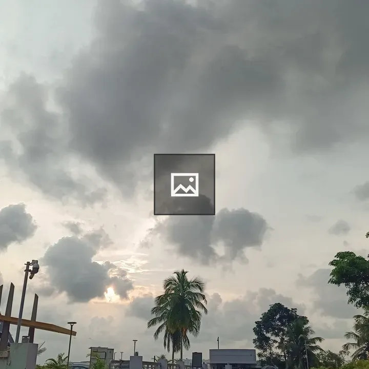 Evening Sky with Rain Clouds