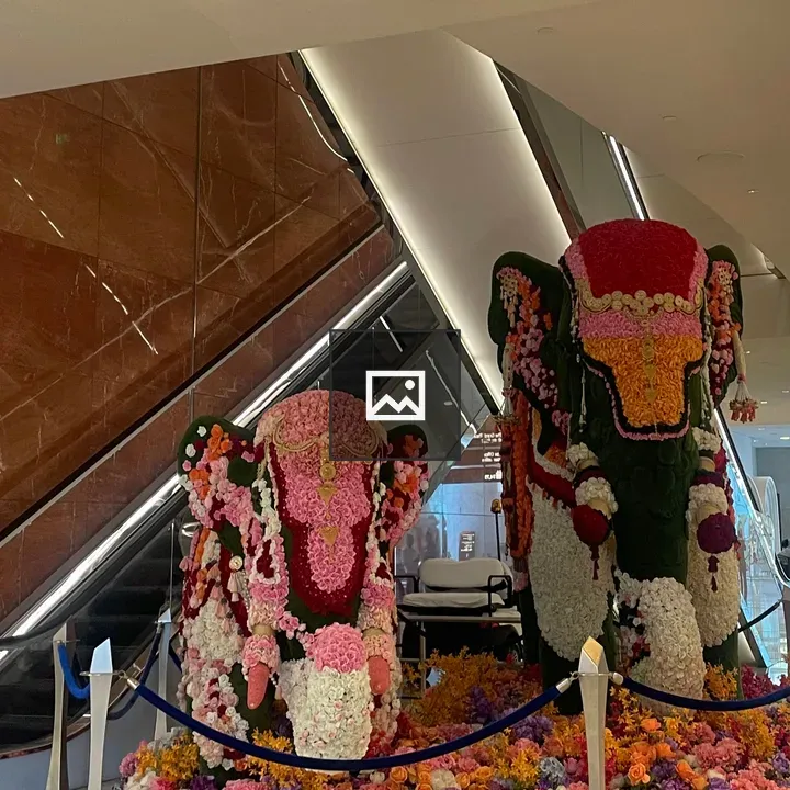 Indoor Lobby Elephant Statues