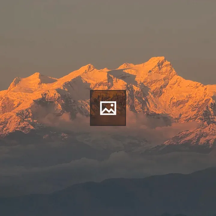 Snowy Mountains at Sunset
