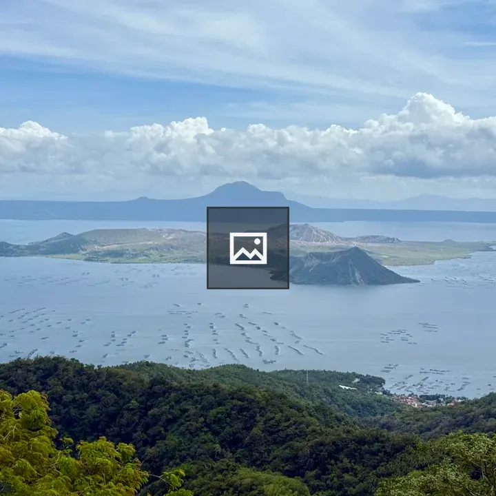 Lake with Volcanic Island
