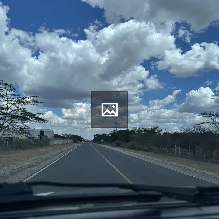 First-person Car View on Highway