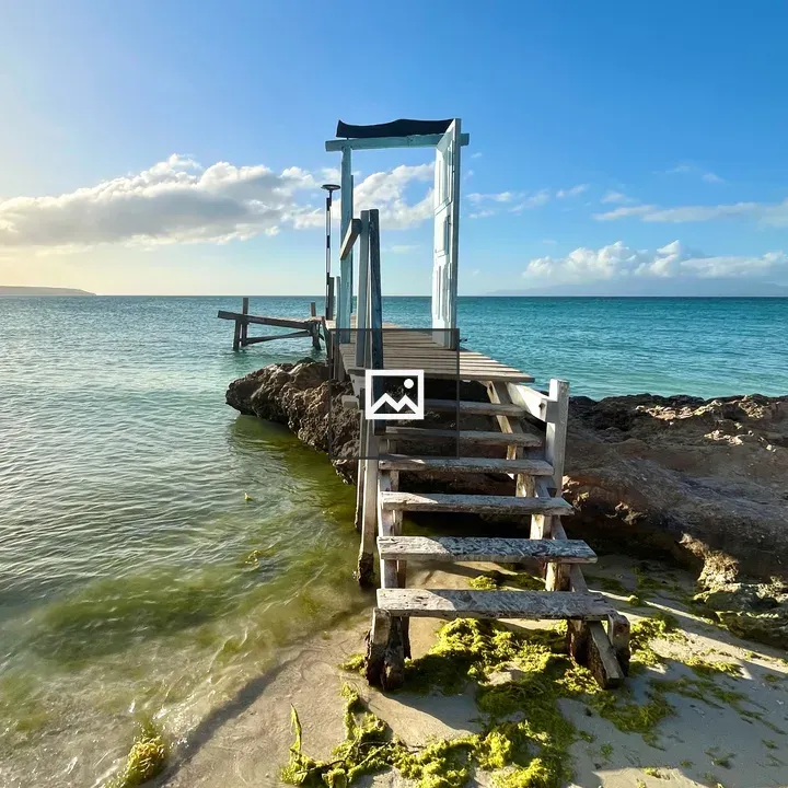 Weathered Staircase to Pier