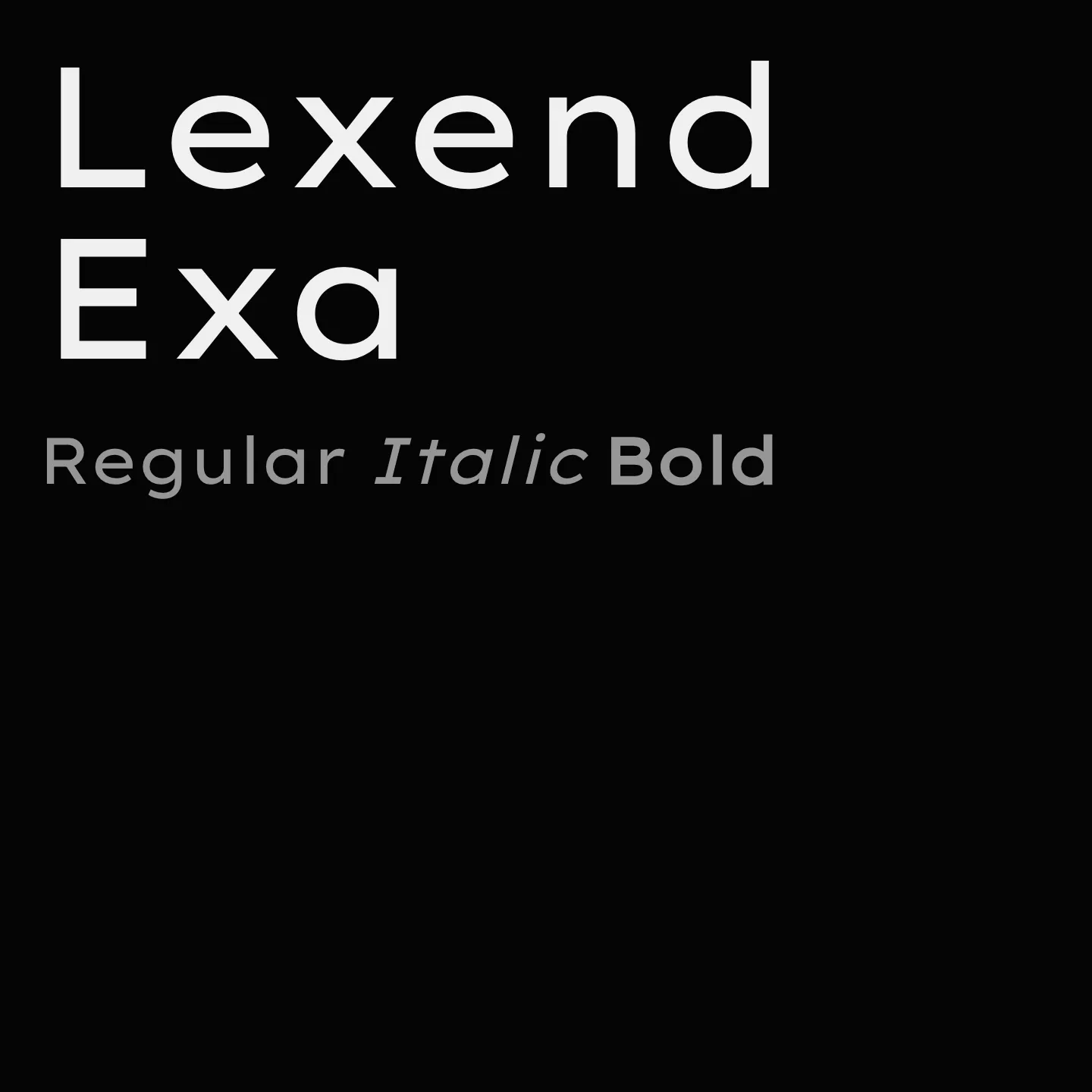 Lexend Exa