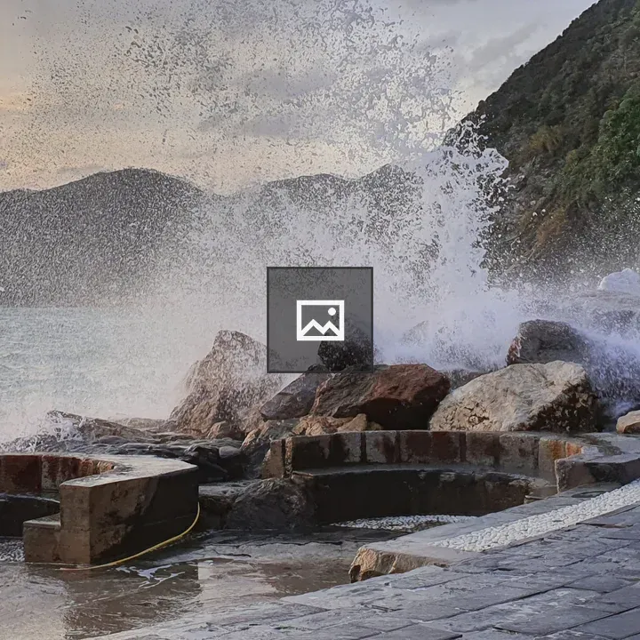 Waves at Vernazza Cove
