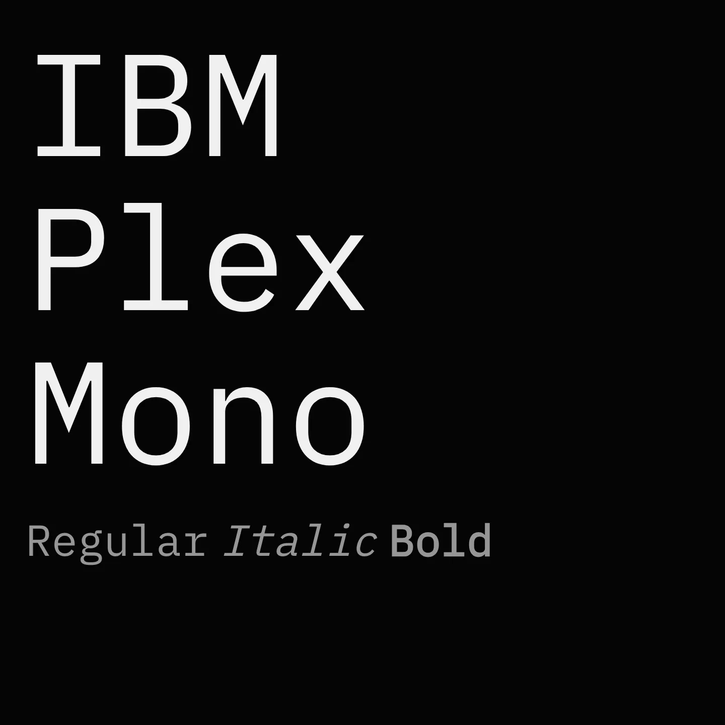 IBM Plex Mono