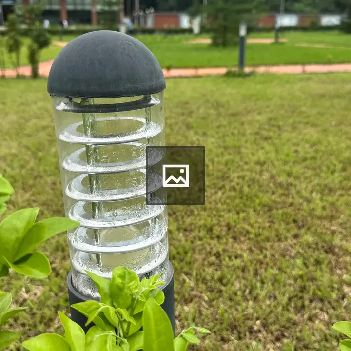 Close-up of garden light