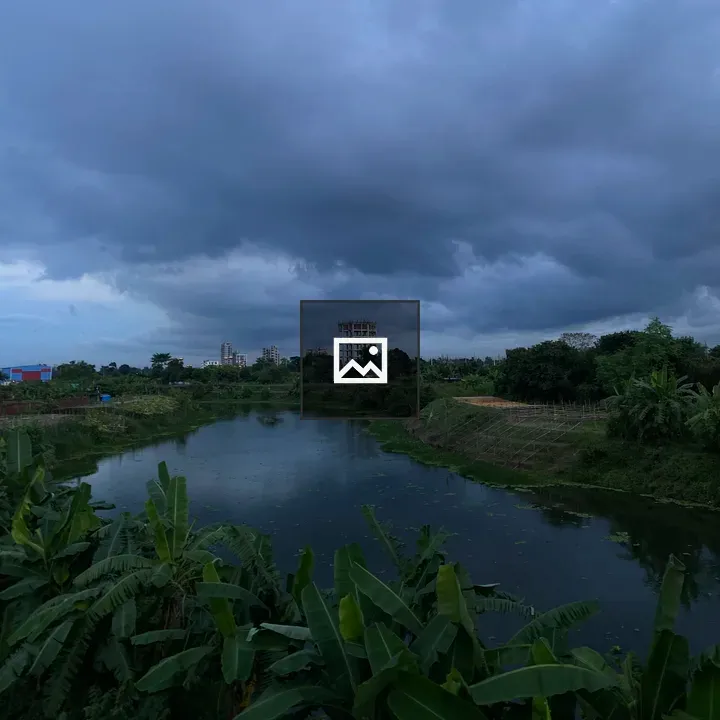 River View with Banana Plants