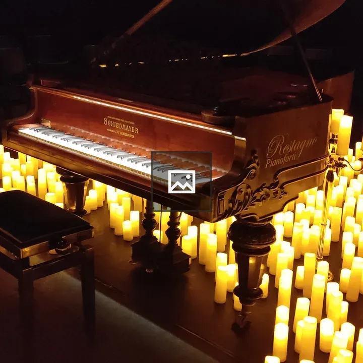 Piano in Candle Light