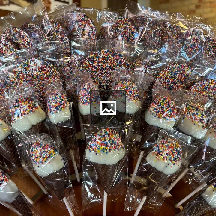 Bouquet of ice cream cone chocolates