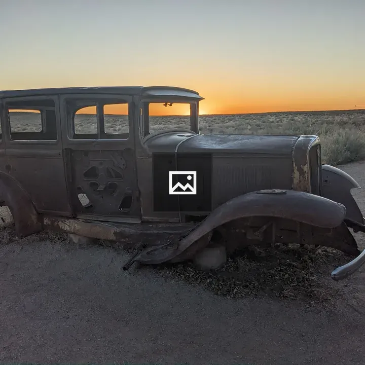 Old Studebaker at Sunset